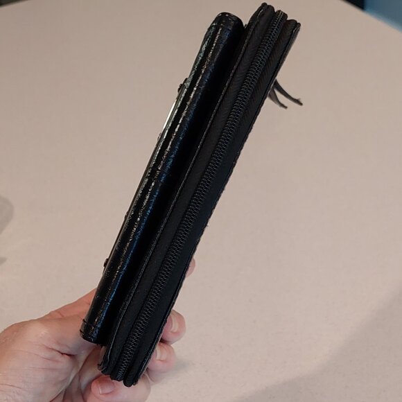 "UNLISTED" by Kenneth Cole Black Zip-Around Wallet - Picture 12 of 15